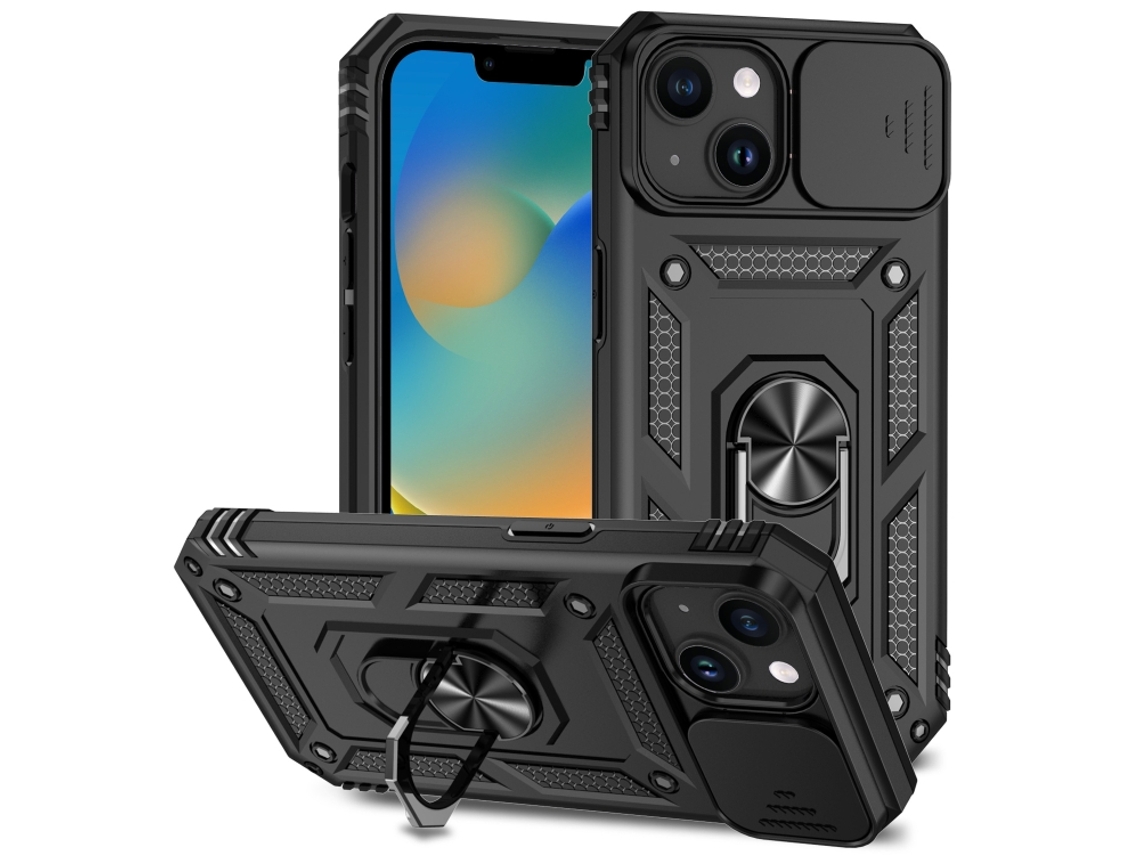 Capa Para Iphone 15 - Suporte Deslizante Para Câmera