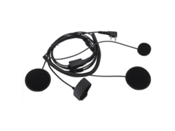 Aetheria auricular Microfone Ptt para Capacete Moto com Botão de Dedo e Alto falantes Duplos