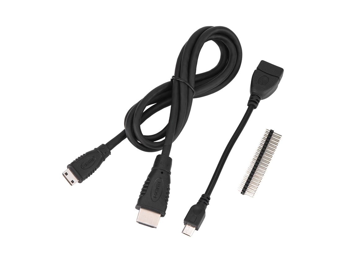 Kit De Adaptador Hdmi 3 Em 1, Cabeçalho De 40 Pinos E Cabo Micro Otg Para Raspberry Pi