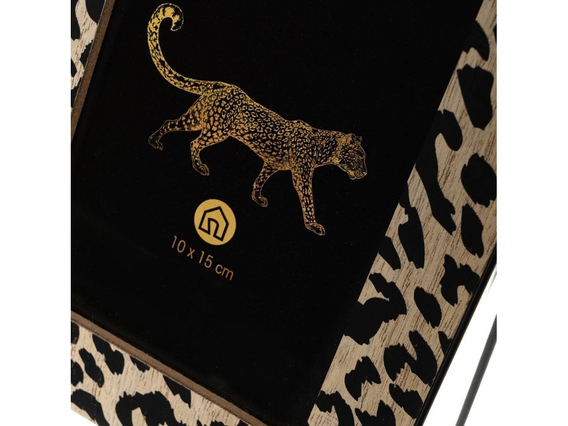 Moldura LOLAHOME Leopardo Preto (Metal)