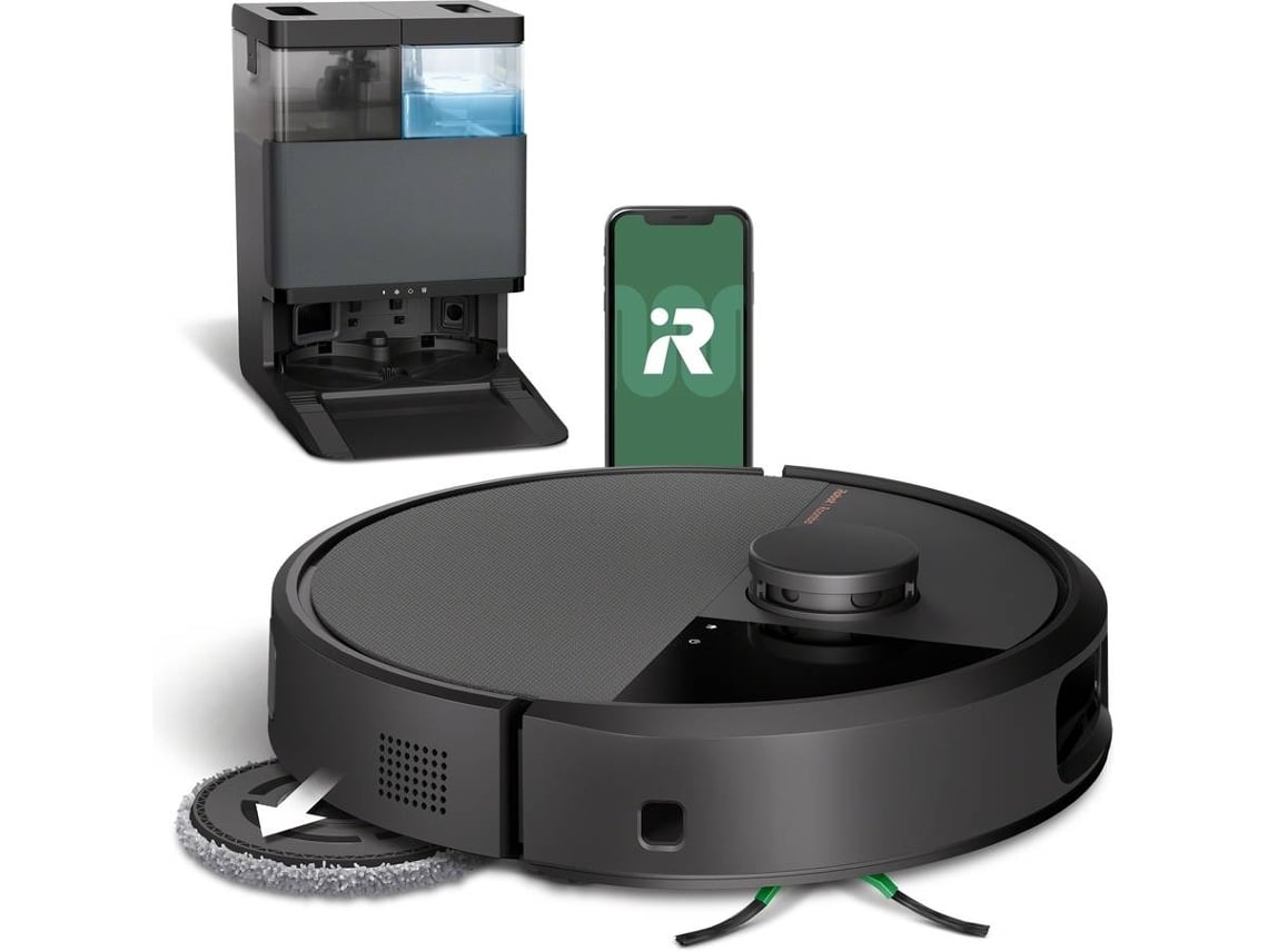 Aspirador Robô IROBOT Roomba Plus 506 Combo + Base Autowash (Autonomia: 180 min - Preto)