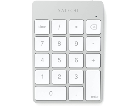 SLIM WIRELESS RECHARGEABLE KEYPAD (SILVER)
