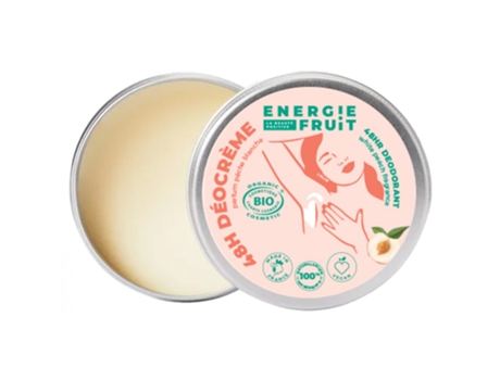 Creme Deo Perfume Pêssego Branco Orgânico 45 G 48H ENERGIE FRUIT