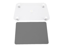 Placa de nivelamento de resina ajustável com tapete de silicone, ferramenta para aplicação de tinta acrílica, cinza