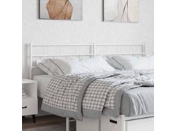Vidaxl Cabeceira De Substituição 160 Cm Metal Branco