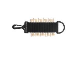 Porta Tiras de Golf com Ganchillo, 10 Tees, Multifuncional, Bolsa para Cinturão, Preto | S/MARCA