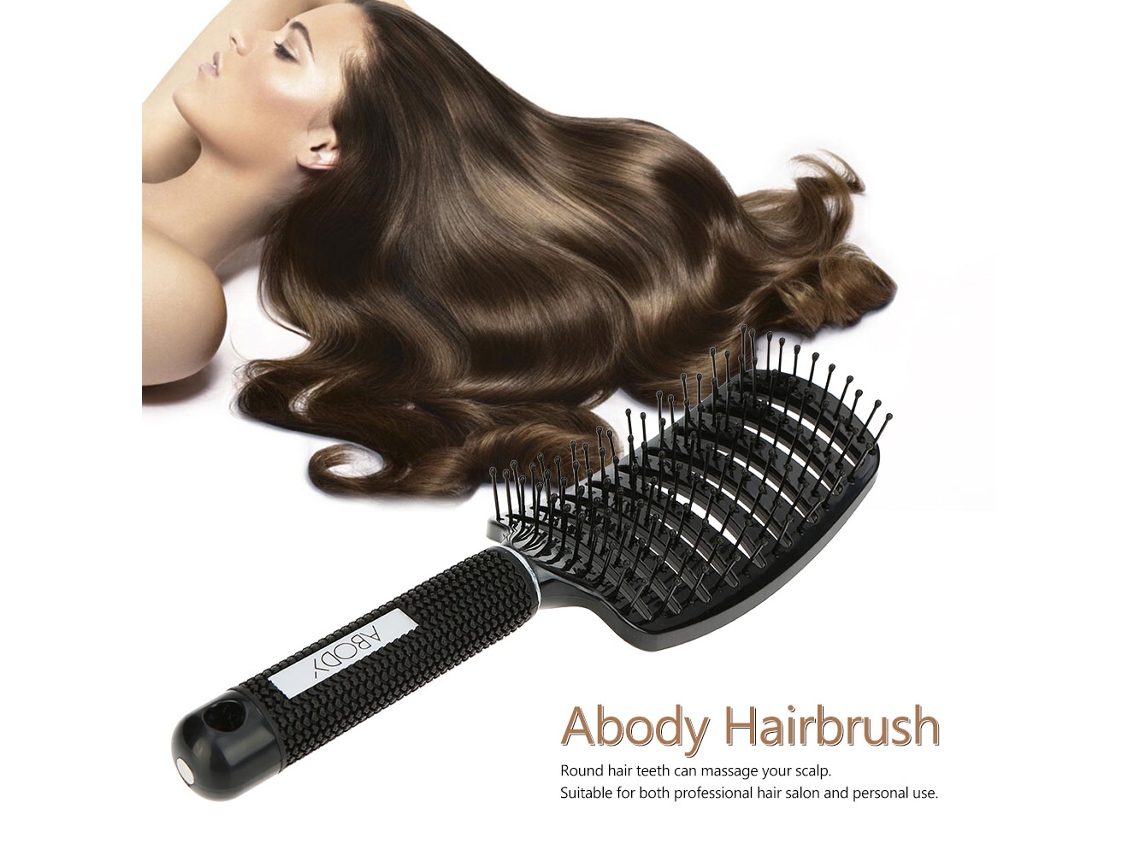 Pincel De Pelo Abody Nylon Para Desenredar Y Masajear Cuero Cabelludo, Cepillo Paddle Para Mujer, Ideal Para Peluquerías