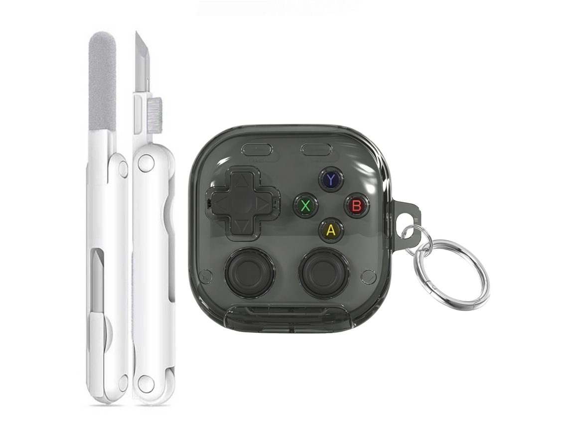 Capa CZHHMART para Samsung Buds 4/4 Pro com Chaveiro em Pu (dourada)