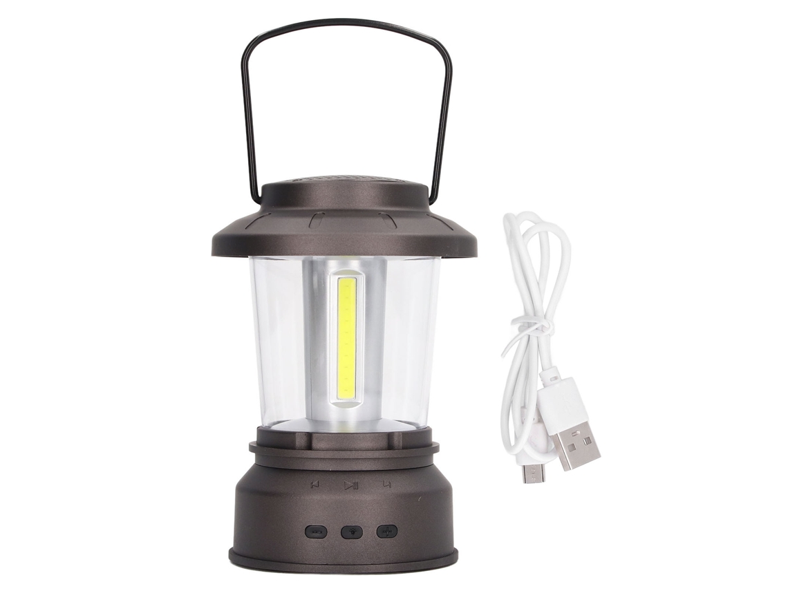 2026 lâmpada de Camping com Alto falante Bluetooth Ao Ar Livre Estilo Retro Luz Amarela Ip65 Usb 2 Modos