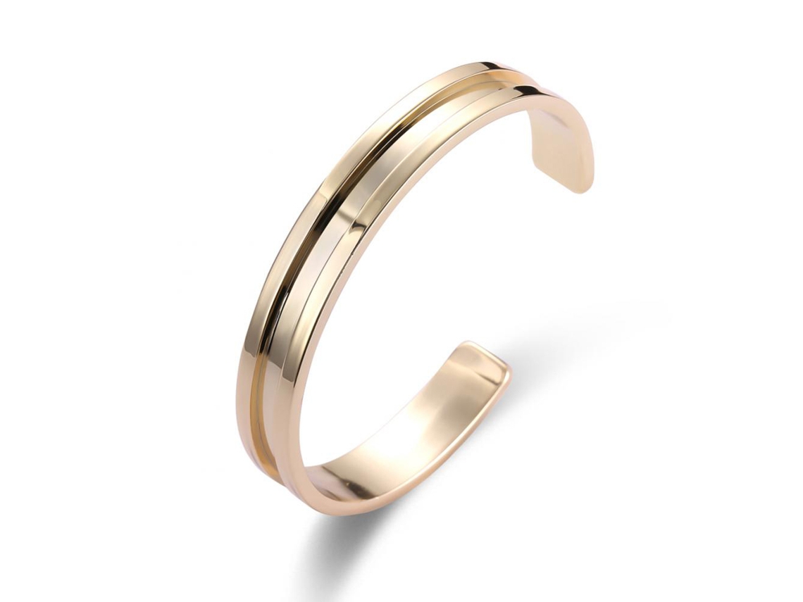 Pulseira De Liga Design Aberto Elegante