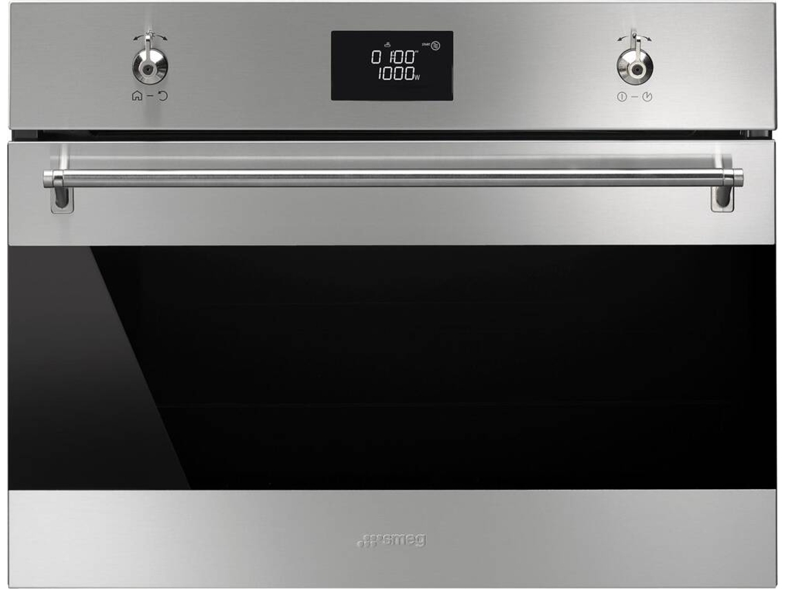 Forno Micro-ondas SMEG Classica SF4390MCX (40 L - 59.7 cm - Inox)
