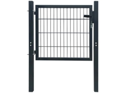Vidaxl Portão De Cerca 2d (unidade) Cinza Antracite 100x80 Cm