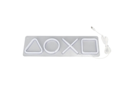 Letreiro Neon Led de Jogo Luz Noturna Decorativa Parede Quarto Sala de Jogos Usb 5v