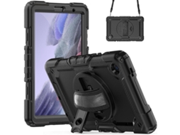 Capa de silicone híbrida WeBake com alça de ombro para Samsung Galaxy Tab A7 Lite T220