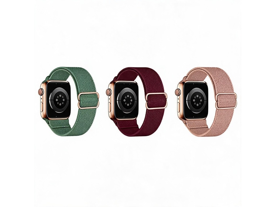 3 Pcs Bracelete Para Apple Watch 42/44/45/46/49mm Cuich