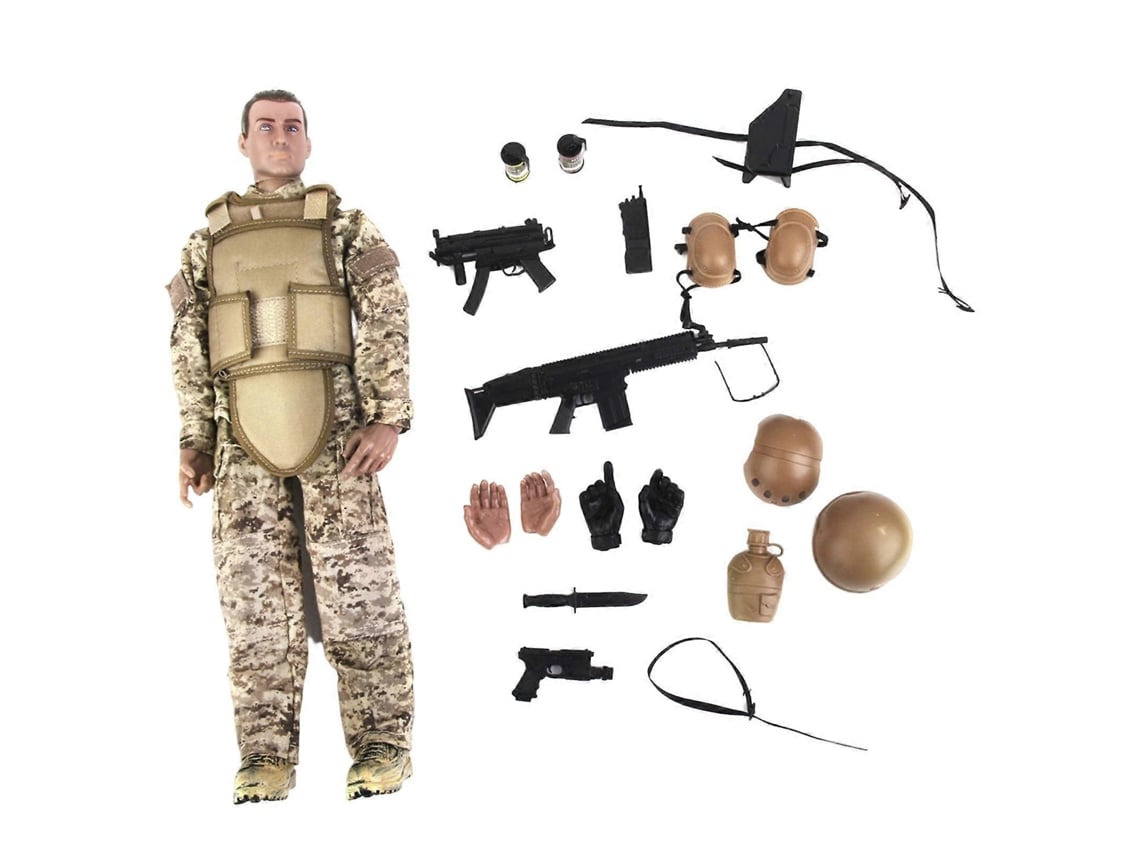 Figura De Ação Soldado De Combate Do Deserto Acu, 12 Polegadas 1/6, Modelo De Coleçãoa
