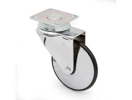 Rueda giratoria irony aro de goma ø75 h101 plástico metal