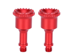 Pares De Maneta De Controle Remoto De Alumínio Para Drone Dji Mavic Air 2 Vermelho