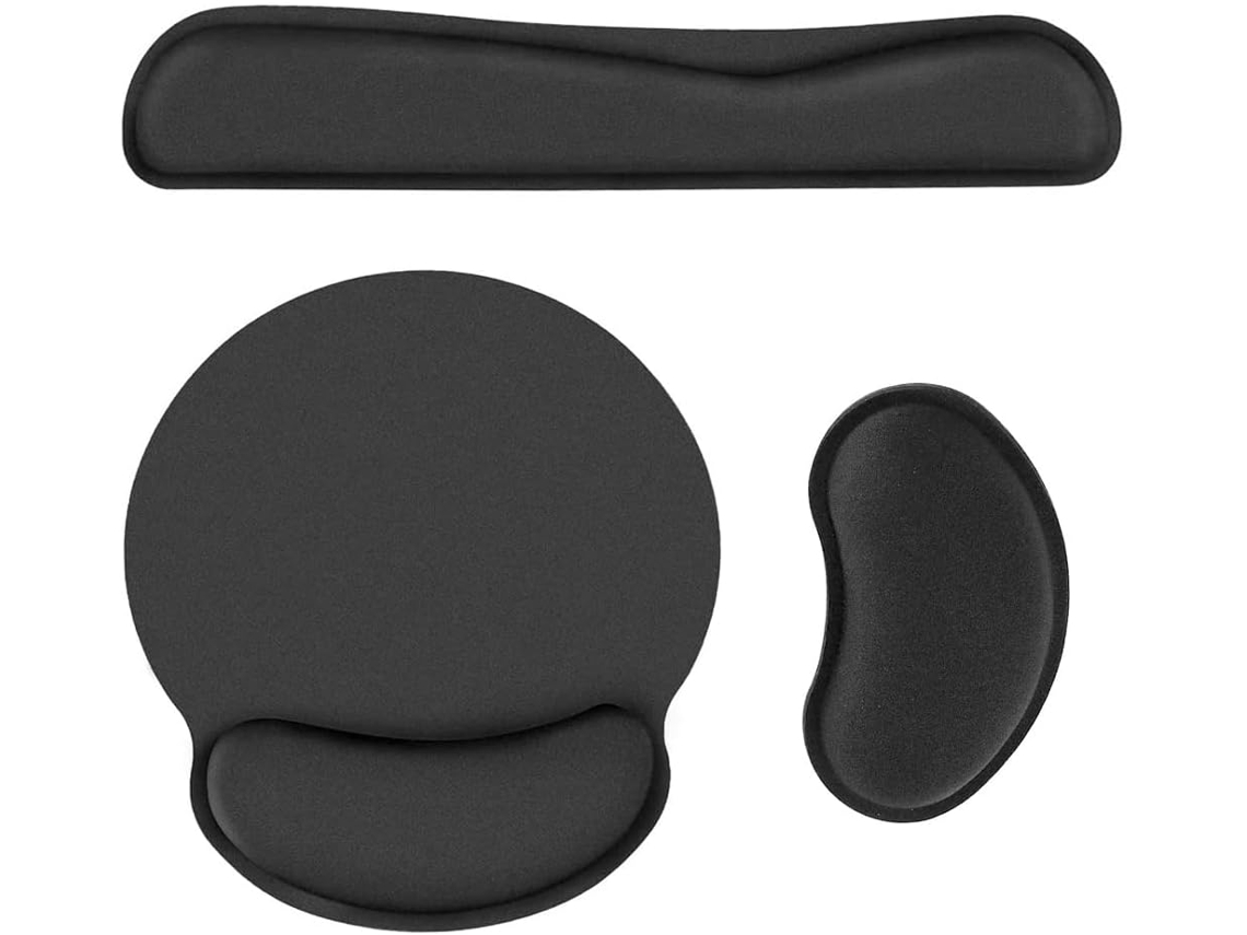 Pacote Com 3 Mouse Pads E Teclados Com Apoio Para Pulso, Ergonômicos Slowmoose