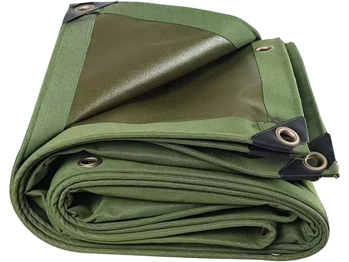 Canvas Tarps, Outdoor Heavy Duty Waterproof Tarpaulin Cover, Uv Resistant, Rustproof Grommets, Multi Purpose Tarp For