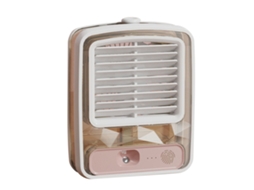 Ventilador De Mesa Laxiscreed Com Porta Usb, Silencioso E Com Spray De Água Para Ar Mais Fresco
