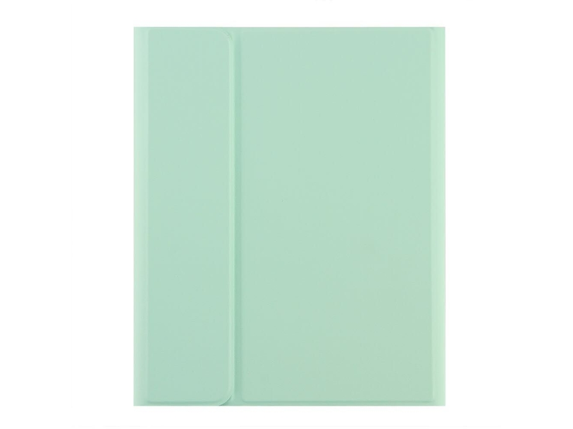 Capa Com Teclado Bluetooth Compatível Com Ipad Versão 9.7" Exceto 234, Cor Verde