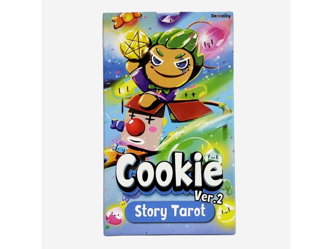 Jogo De Tarot Cookie Story 2 - 79 Cartas, 12x7 Cm, Papel, Tarot Espanhol