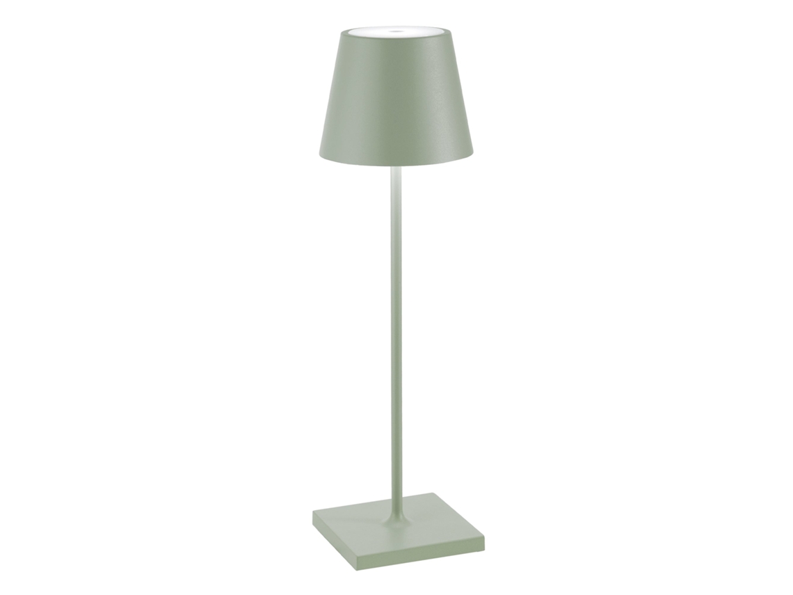 Luminária De Mesa Led Poldina Pro Sage Green, Recarregável E Regulável, Com Bateria Com Duração De Até 12 Horas. Adequado Para Uso Externo (ip65).