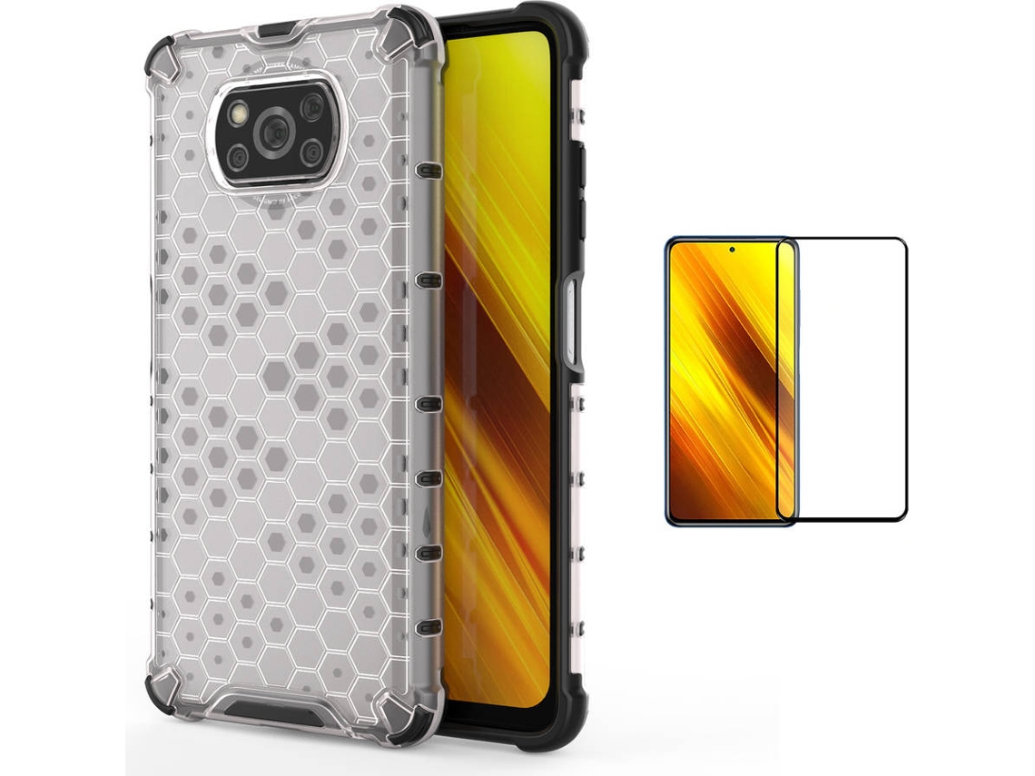 Kit Capa e Película Xiaomi Poco X3 Pro Full Cover Rumble