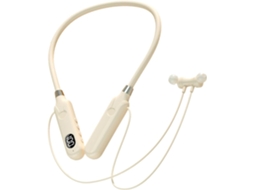 Fones De Ouvido Sem Fio Com Faixa Para O Pescoço, Estrutura Em Silicone E Metal, Confortáveis Ao Redor Do Pescoço, Com