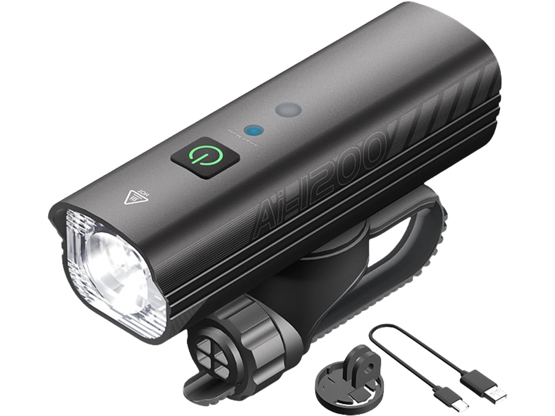 Luz De Ciclismo Recarregável, Segura Para Uso Noturno, Ideal