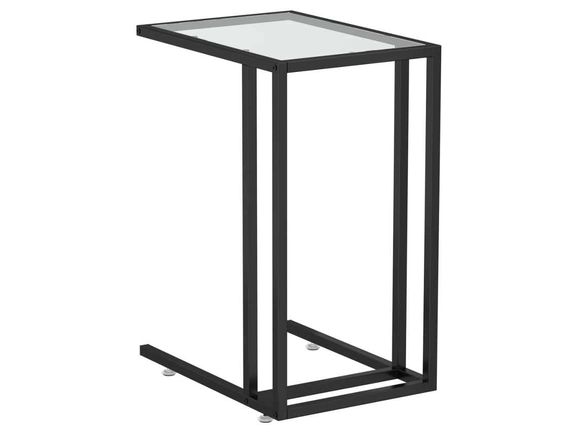 Mesa de apoio ao computador VIDAXL Transparente Vidro (50x35x65 cm)