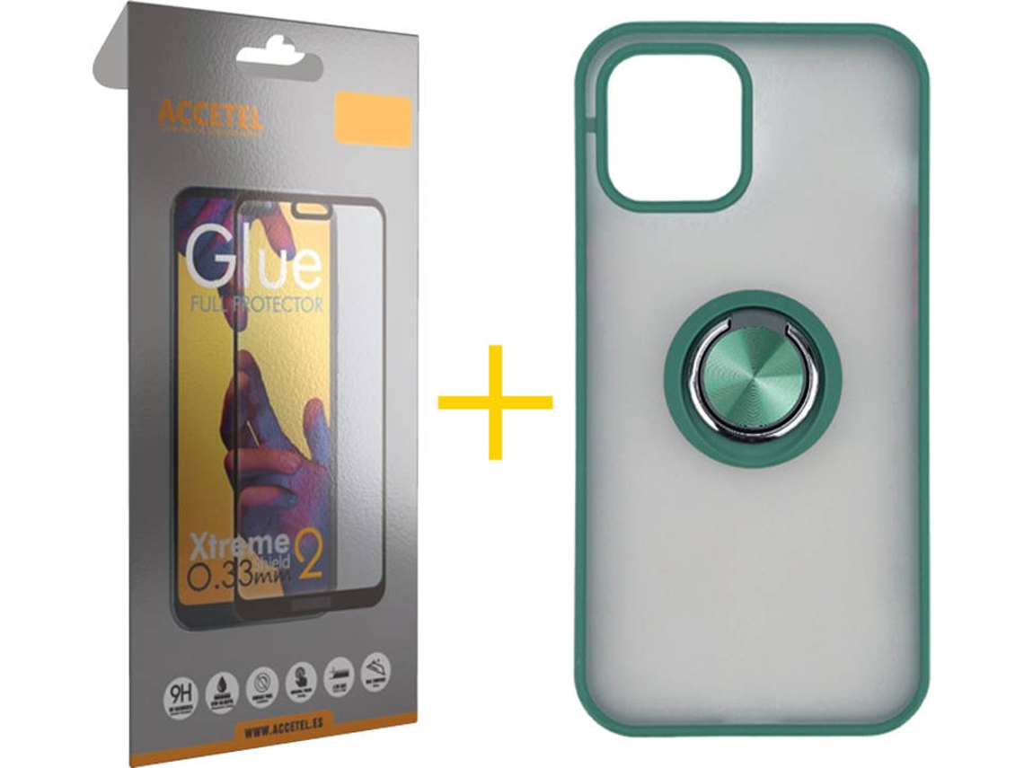 Capa + Película para iPhone 11 ACCETEL Verde