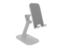 Soporte Para Teléfono Móvil Portátil Plegable Anti-deslizante Ajustable Para Mesa Blanco