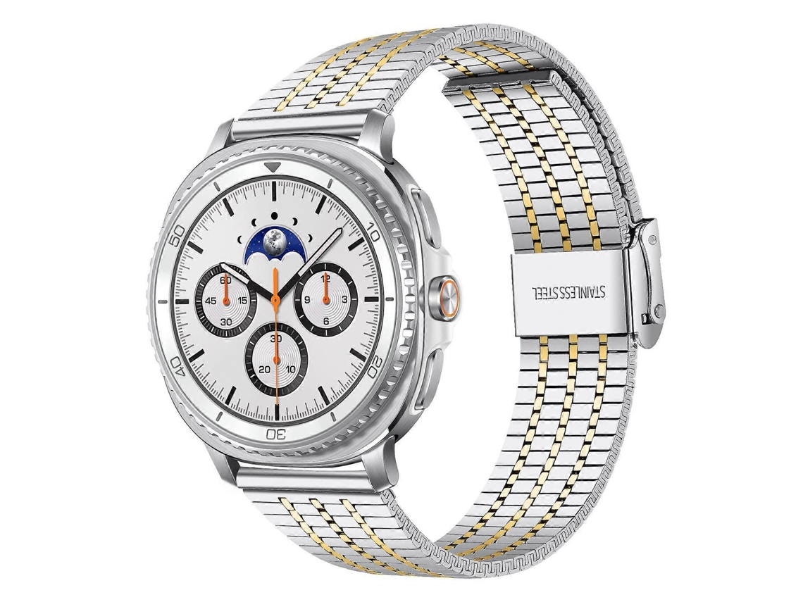 Pulseira De Relógio De Aço Inoxidável Com Fivela De Sete Contas Xdfind