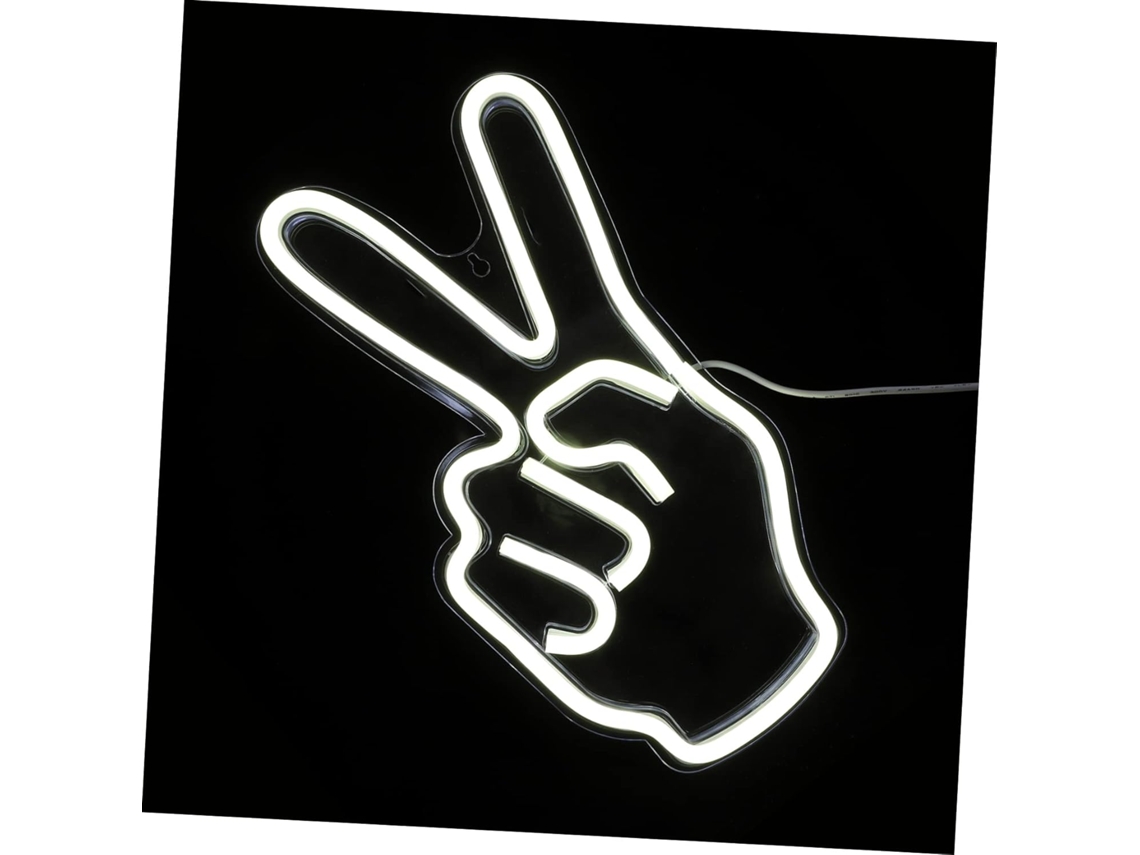 Luminária Decorativa de Led em Formato de Vitória, Iluminação Prática para Festas e Decoração de Casa. SFUSHOS