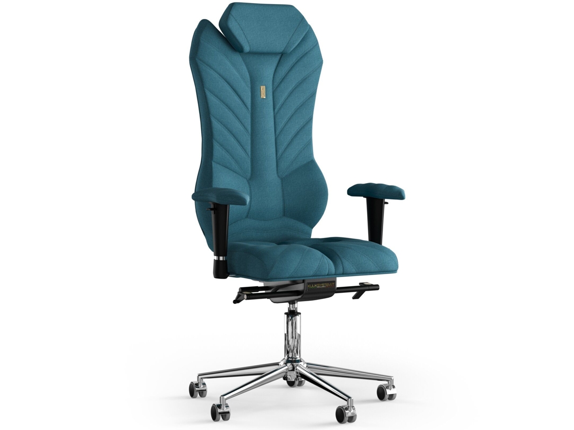 Cadeira de Escritório Ergonómica KULIK Monarch Fabric (Azur - Jeans -130x50x50cm)