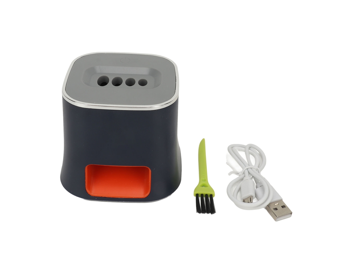 Máquina Elétrica de Descascar Sementes de Melão com Base Anti deslizante e USB Azul com Marca