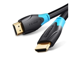 Cable Hdmi 2.0 4K VENTION Aacbq/ Hdmi Macho Hdmi Macho/ 20M/ Negro