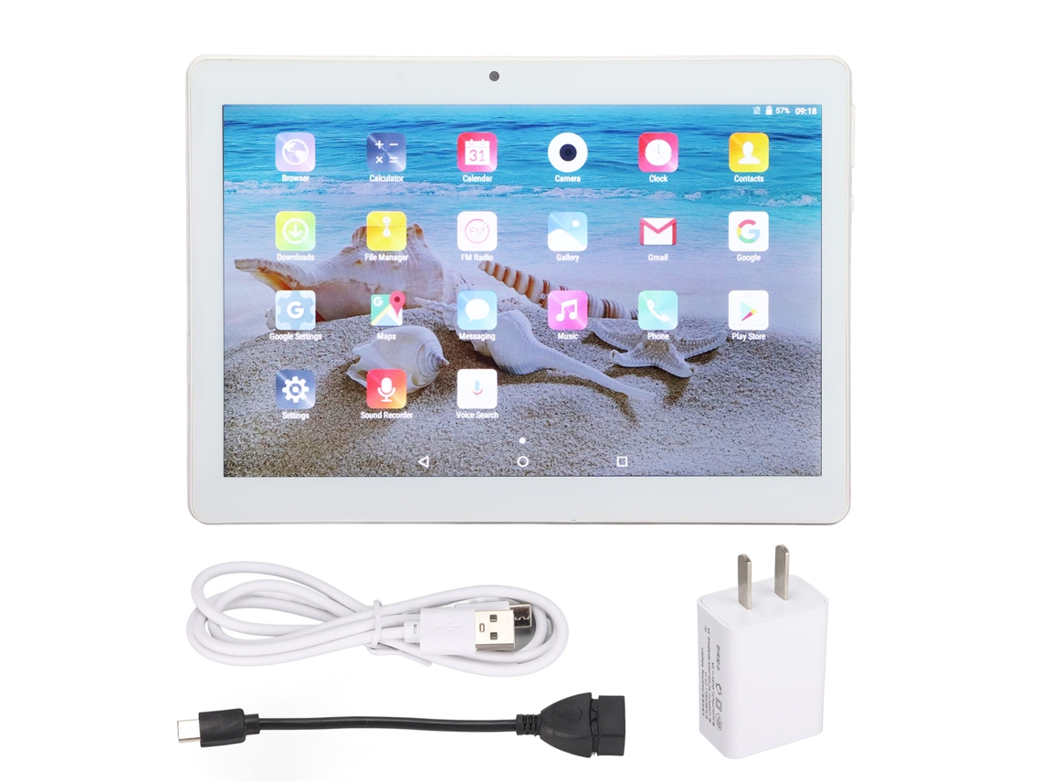 Tablet (chamada Dual Sim Dual Standby, Duas Câmeras) Modelo Com Buraco Redondo De 10 Polegadas Memória 2+32g Gps Android 11 Tela Grande Hd