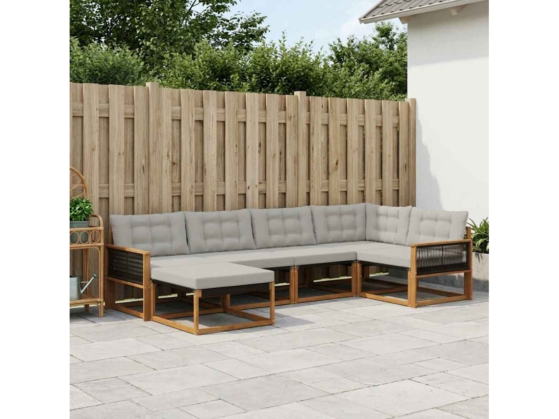 Vidaxl Conjunto De Sofás Para Exterior 6 Unid.