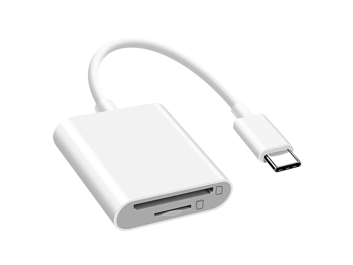 Adaptador Leitor Cartões Universal Micro Sd Tf AVIZAR Branco