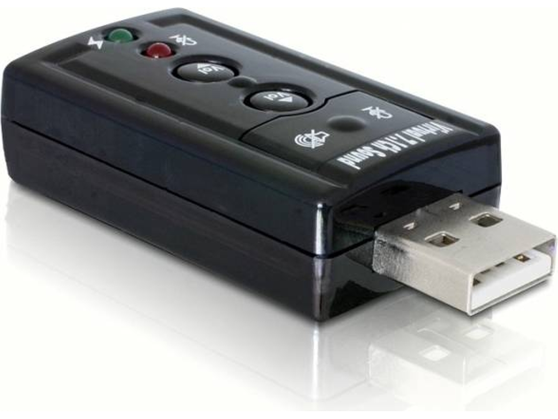 Cabo Adaptador DELOCK 2x3.5mm para USB2.0 Preto