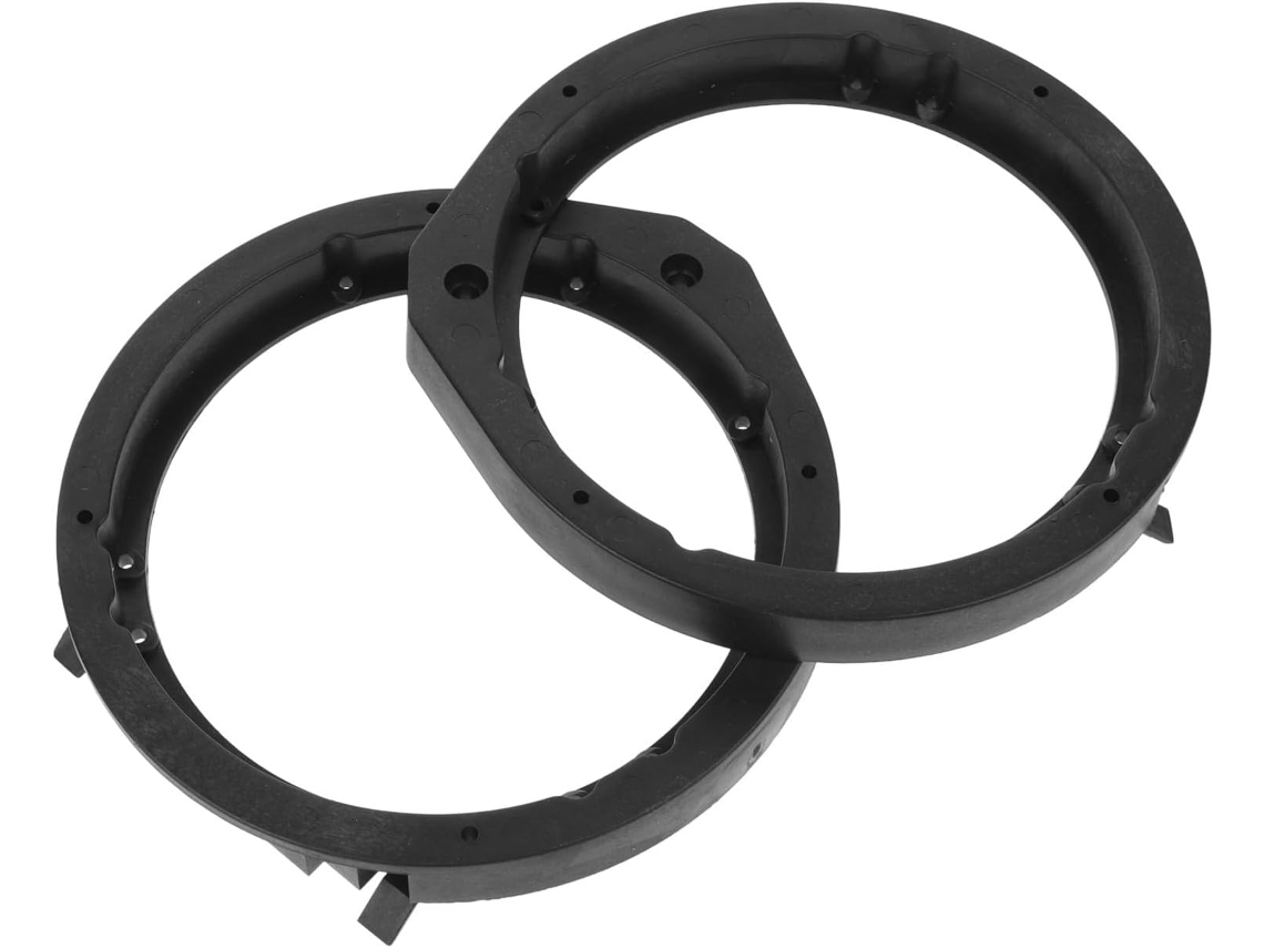 Anéis Adaptadores De Plástico Preto E Recortes Precisos Para 6,5 Polegadas