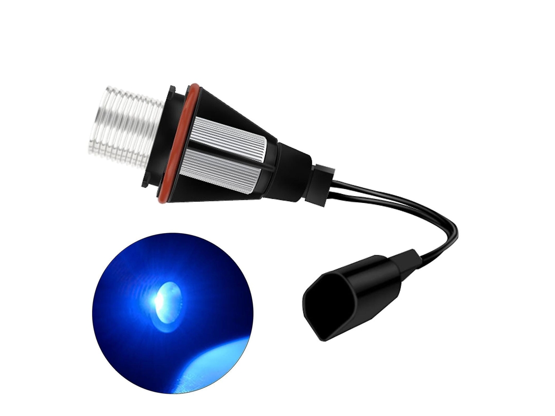 2pcs Luz Led Angel Eye 10w Para Bmw E39 E59 E53 E60 E31 E63 E64 E65 E66 12v 6000k 720lm Azul