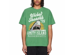 Rockinstone Jaws Movie Wicked Shaaahk Heather Kelly Adult T-shirt Size:xxxl