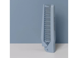 Pente Plano de Plástico com Dentes Largos para Massagem Capilar e do Couro Cabeludo (manual). MDUG (estilo 6, Azul)