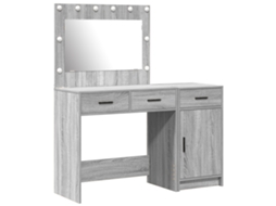 Conjunto 2 Mesa De Vestir Vidaxl Cinzento Derivados De Madeira (40 X 41 X 75 Cm)