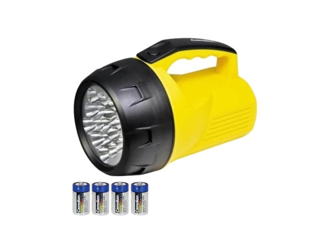 Lanterna Equipada Com 16 Potentes Leds E 4 Pilhas Perel. Stelasplen