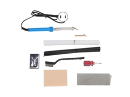 Kit de Reparo de Soldagem de Plástico Primerox com Hastes Brancas e Pretas e Malha de Aço Inoxidável